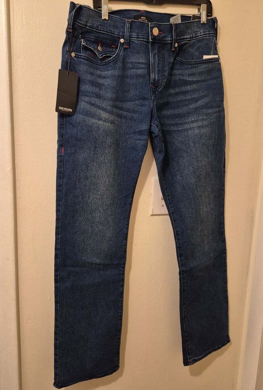 True Religion Ricky Relaxed Straight Jeans W32 L34